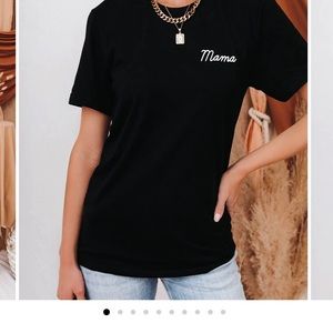 Embroidered Mama Tee